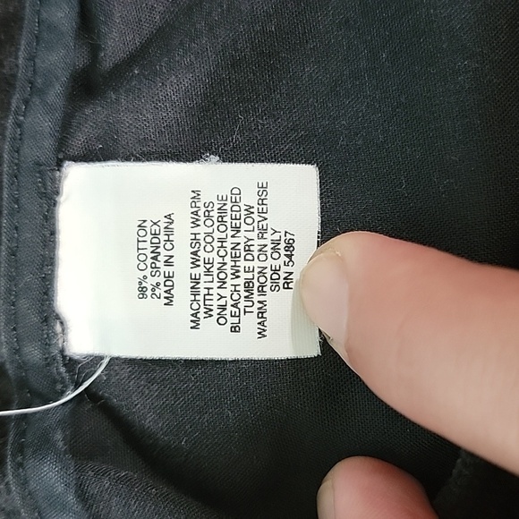 Women's Express Corduroy Pants, Black, Size 4, Pre-owned - Picture 6 of 11